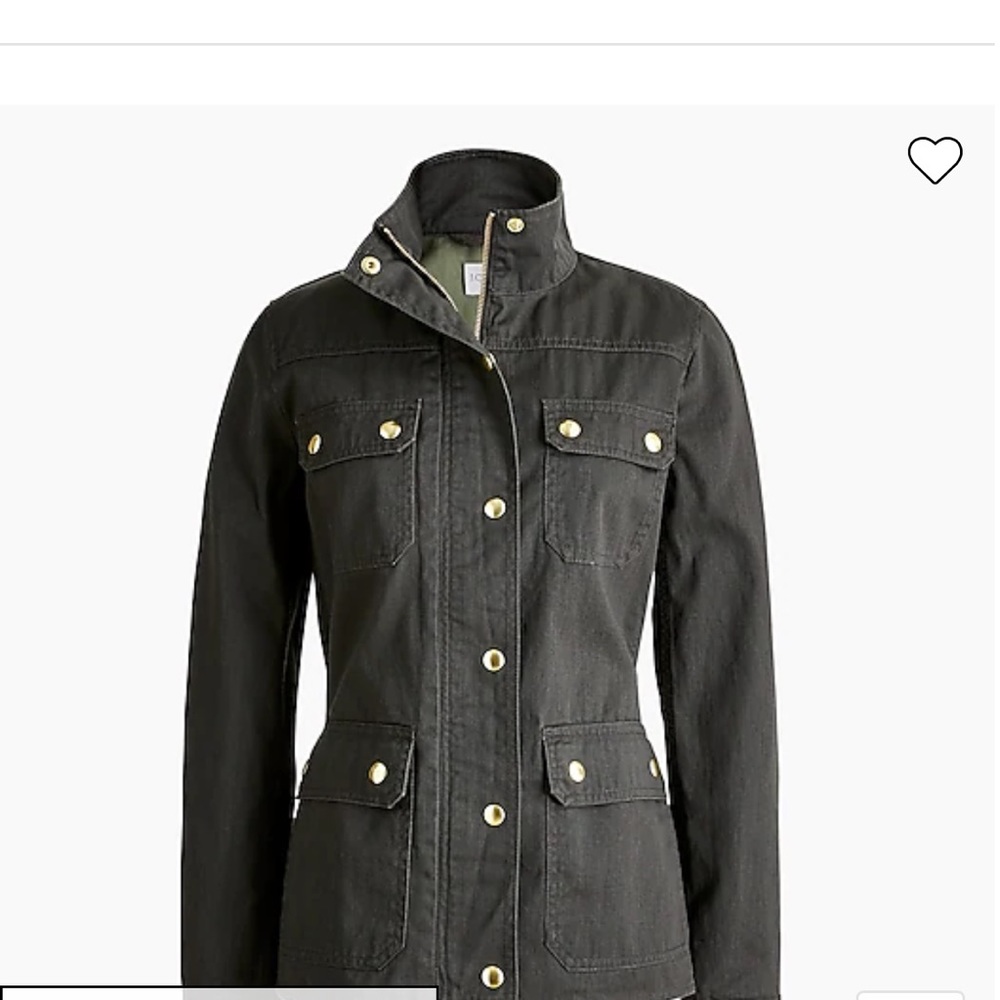✨JCrew Resin-coated twill field jacket as New perfect for spring ⭐️ small